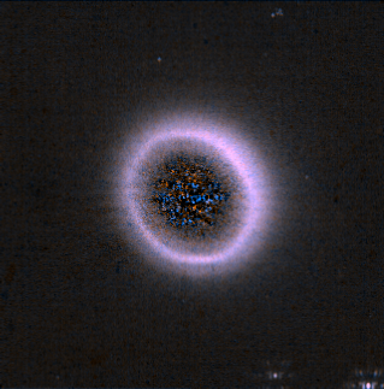 Debris disk around HD 181327 with JWST coronagraph.
