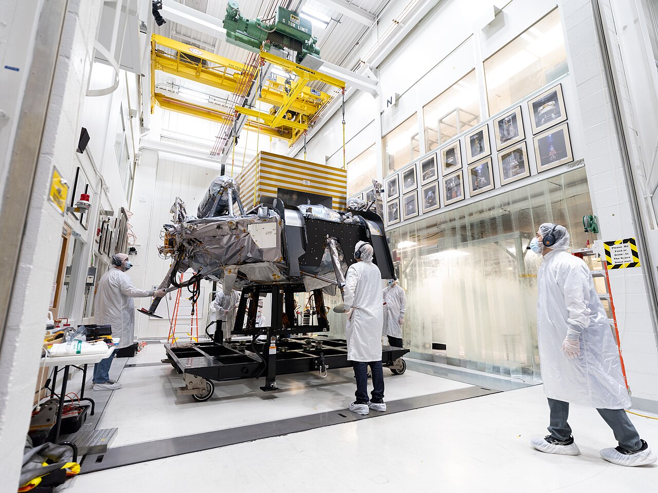 The Griffin-1 lunar lander undergoing environmental testing at NASA JPL.