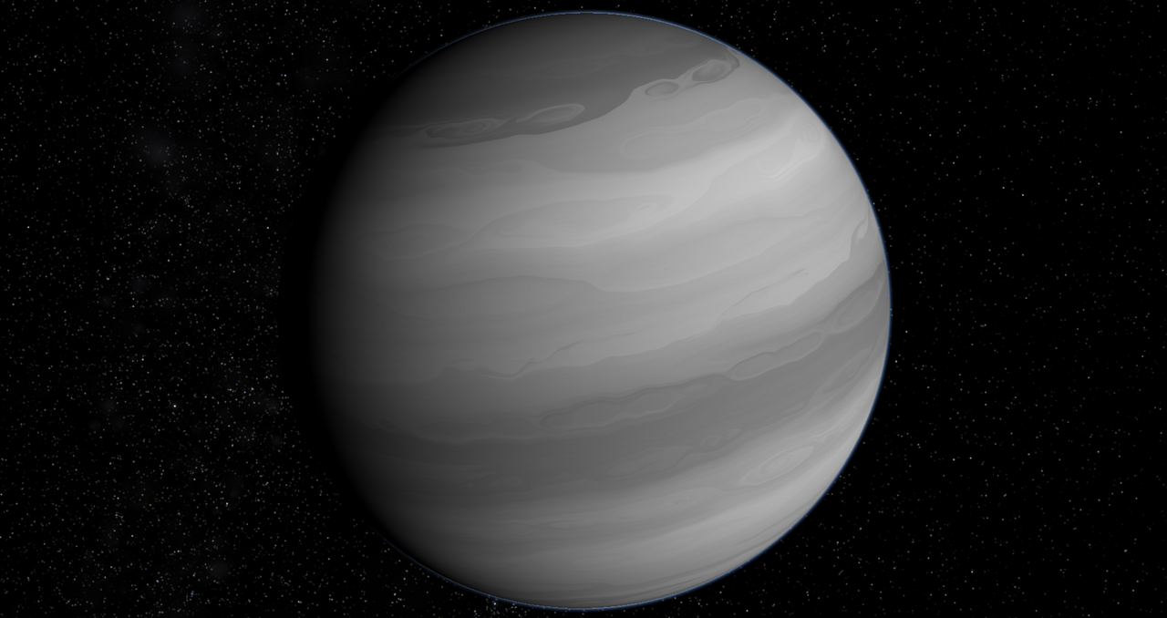 An artist's impression of exoplanet 55 Cancri d.